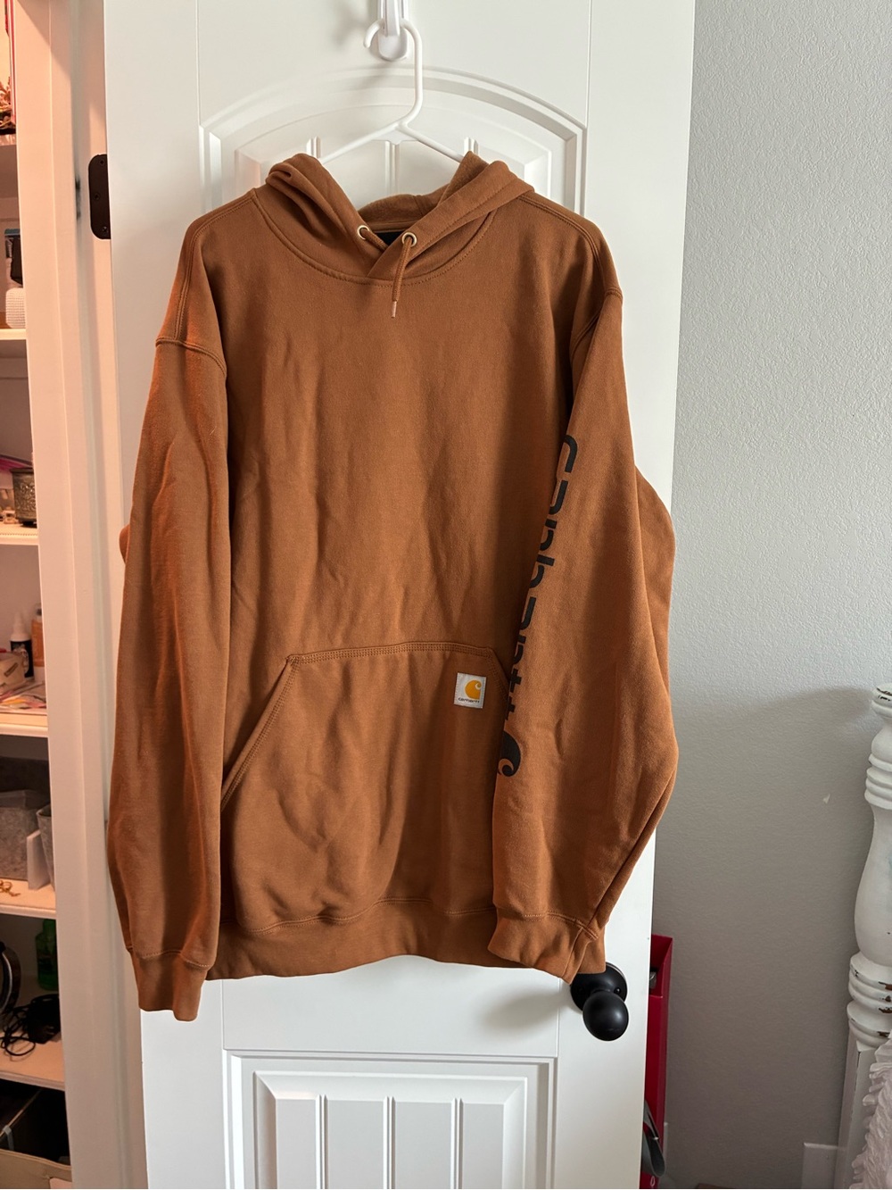 Carhartt Men's Carhartt Brown Hooded Pullover Sweatshirt